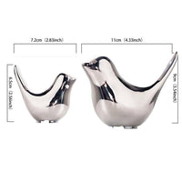 Moaobooh - Lot de 2 statues d'oiseaux