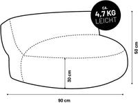 Lumaland - Interior Line - Canapé Pouf Rond pour l’intérieur