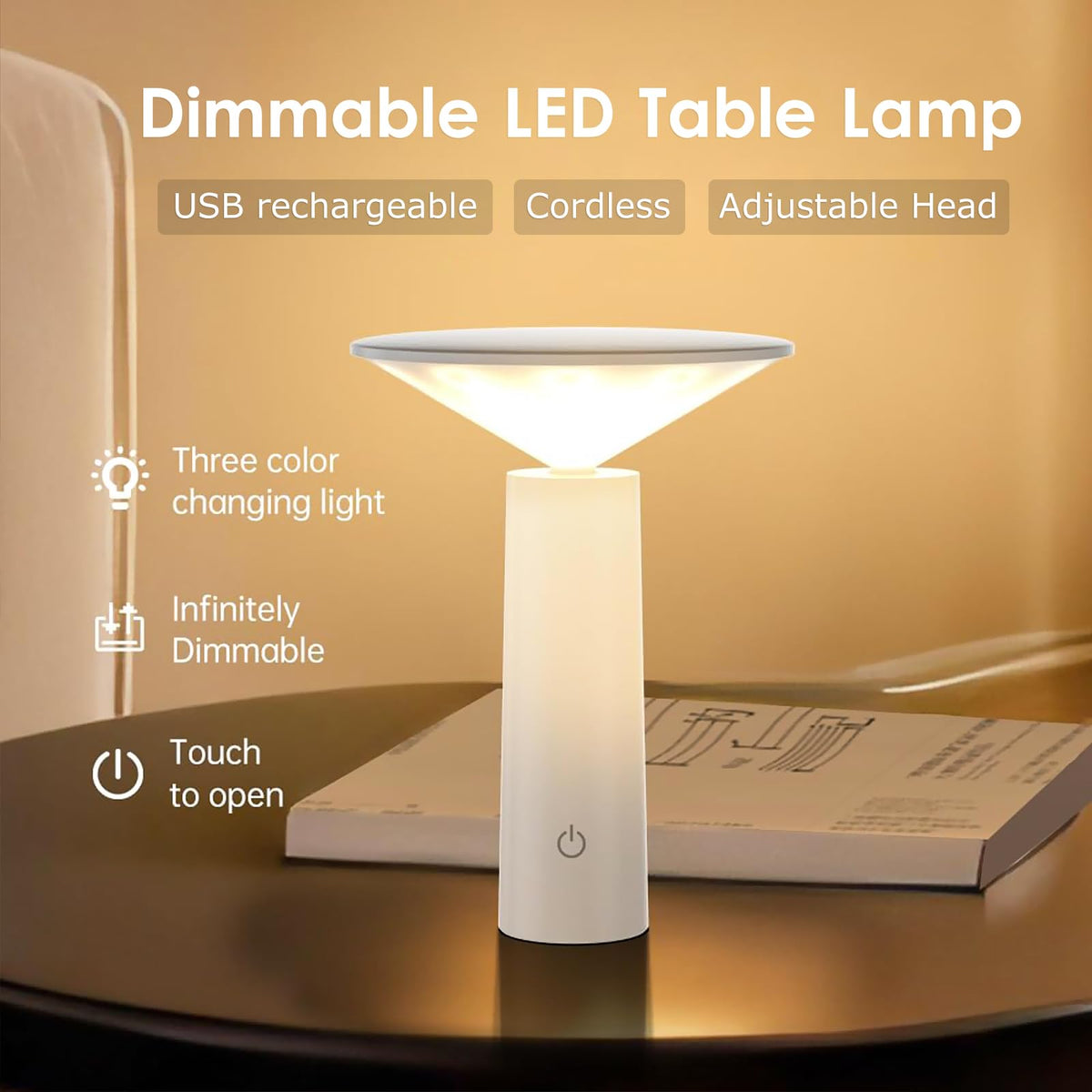 ACMHNC Lampe de Table Sans Fil
