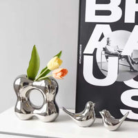 Moaobooh - Lot de 2 statues d'oiseaux