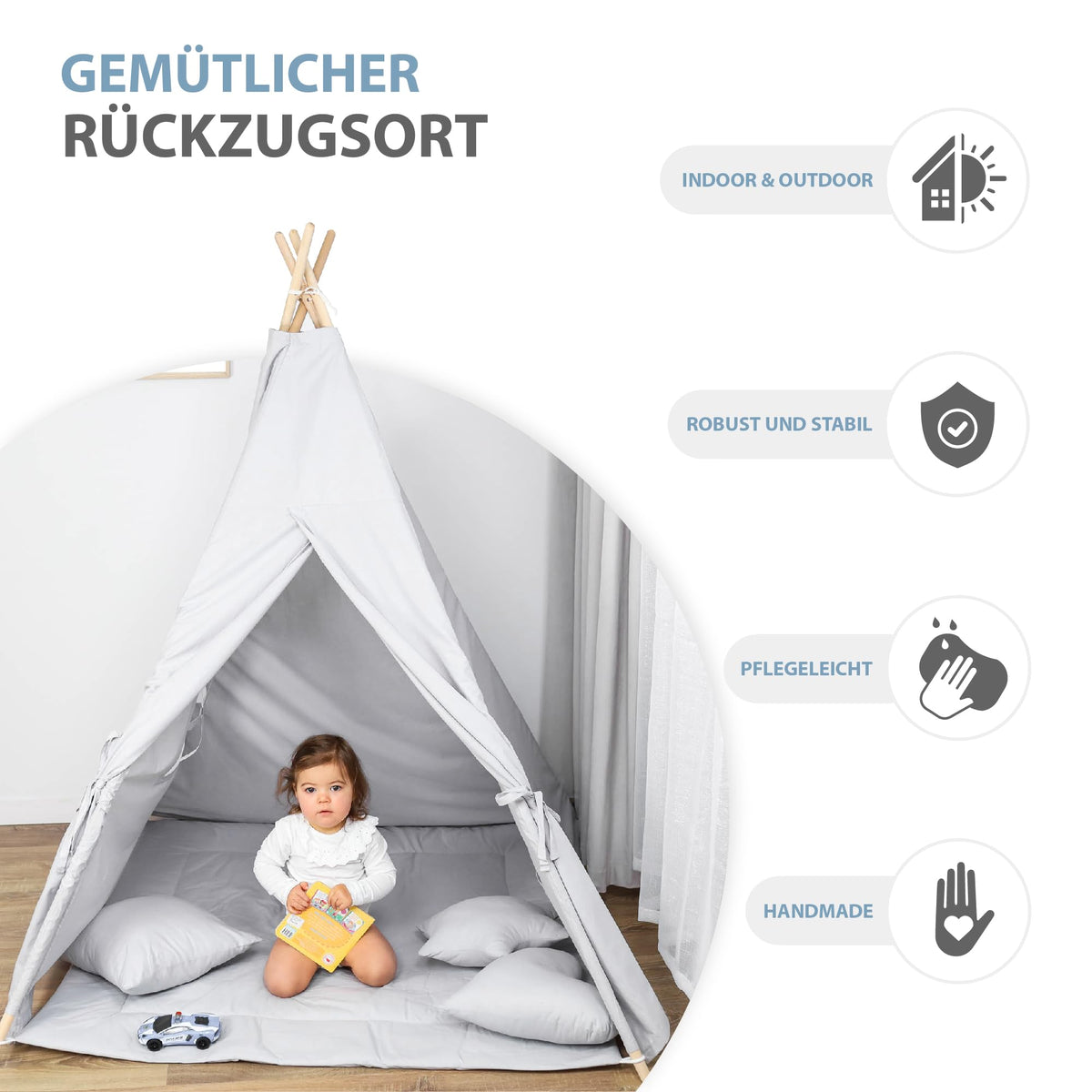 TOTSY Tente Tipi pour Enfants