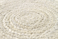 HAMID - Tapis Jute Naturel Ivoire Rond