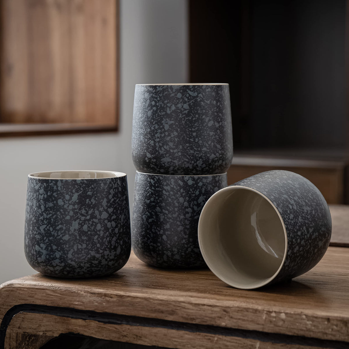 TEANAGOO Tasse à thé en céramique 4 pièces