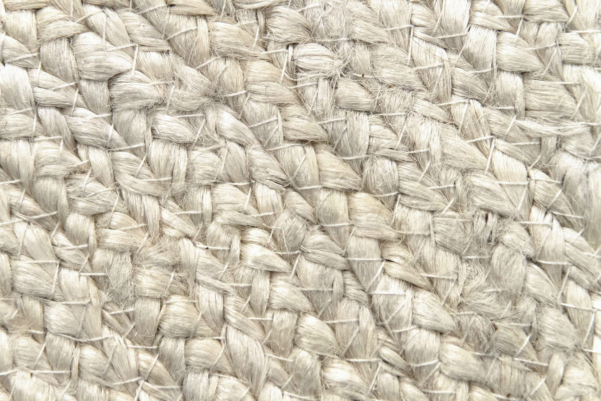 HAMID - Tapis Jute Naturel Ivoire Rond