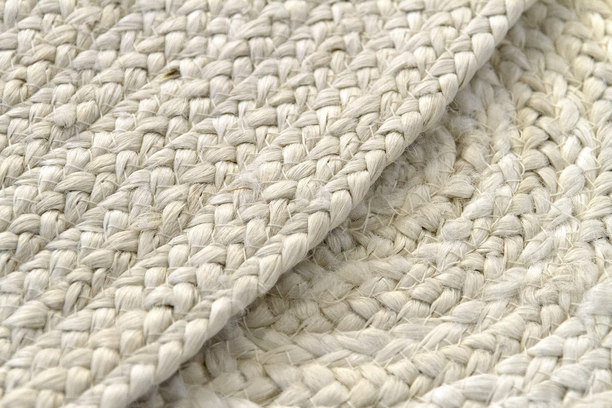 HAMID - Tapis Jute Naturel Ivoire Rond